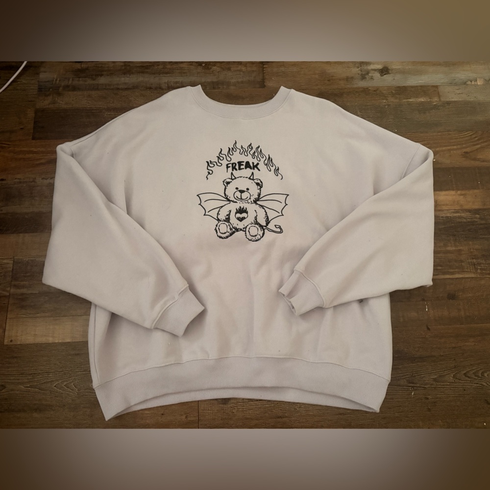 Forever 21 Cream Knit Sweater